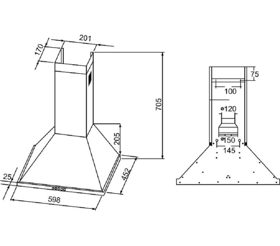 Вытяжка для кухни schaub lorenz sld tw6600