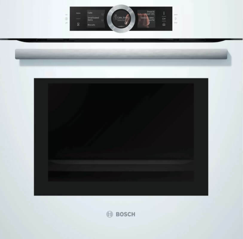 Встраиваемый электрический духовой шкаф с микроволнами и паром Bosch HNG6764W6