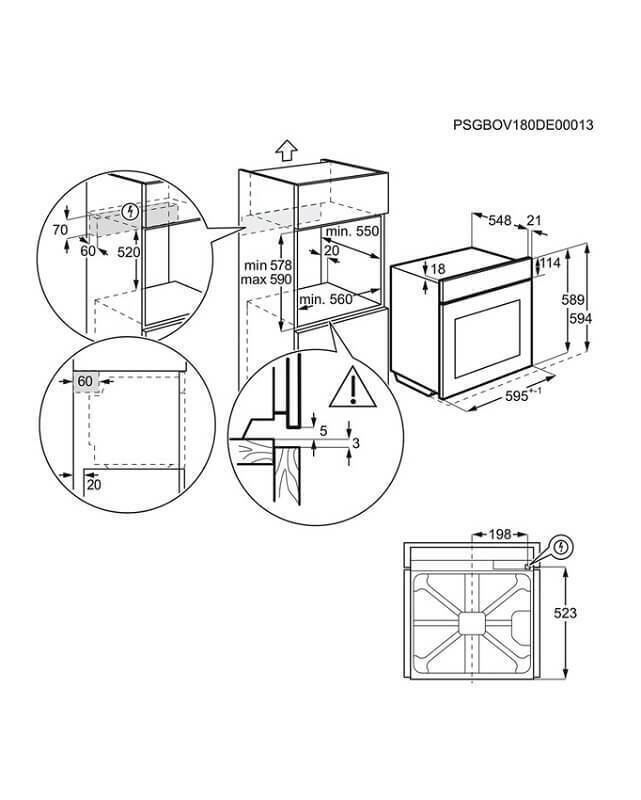 Духовой шкаф electrolux oed3h50tw