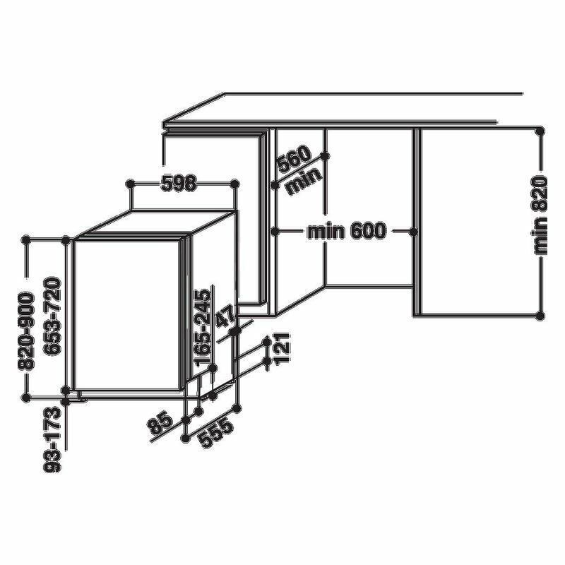 Ширина посудомоечной машины встраиваемой