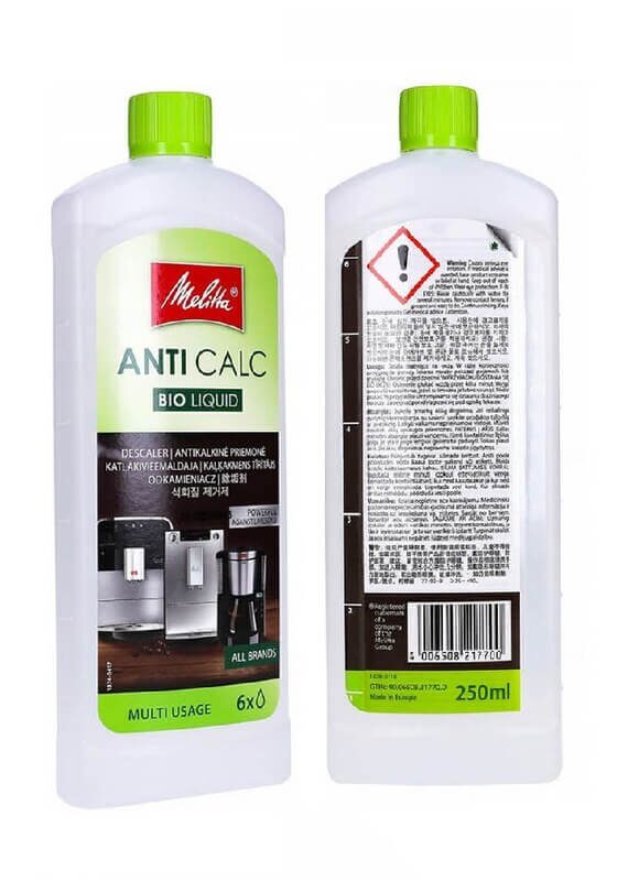 Средство от накипи для кофемашин Melitta Anti Calc Bio Liquid 250мл