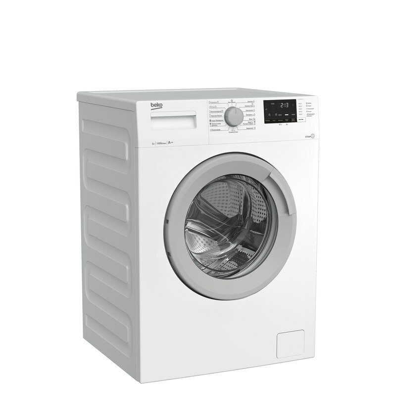 Стиральная машина с паром Beko RSGE68512ZSW 42 см Серебристый
