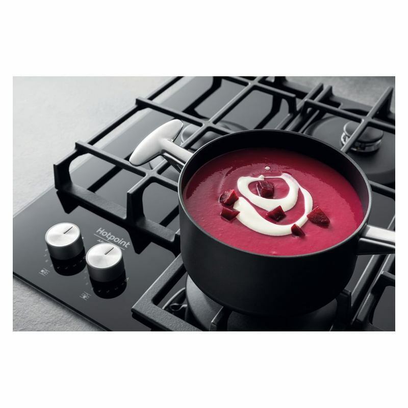 Встраиваемая газовая варочная панель Hotpoint QS 61F/BK Черный