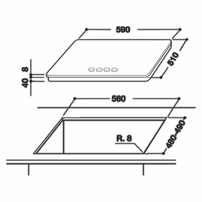 Встраиваемая газовая варочная панель Whirlpool GOA 6423/WH Белый