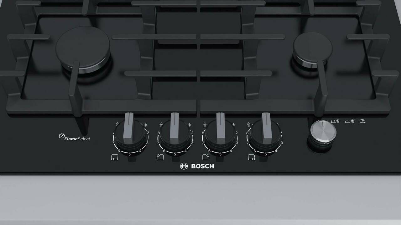 Встраиваемая газовая варочная панель Bosch PPP6A6M90R черный