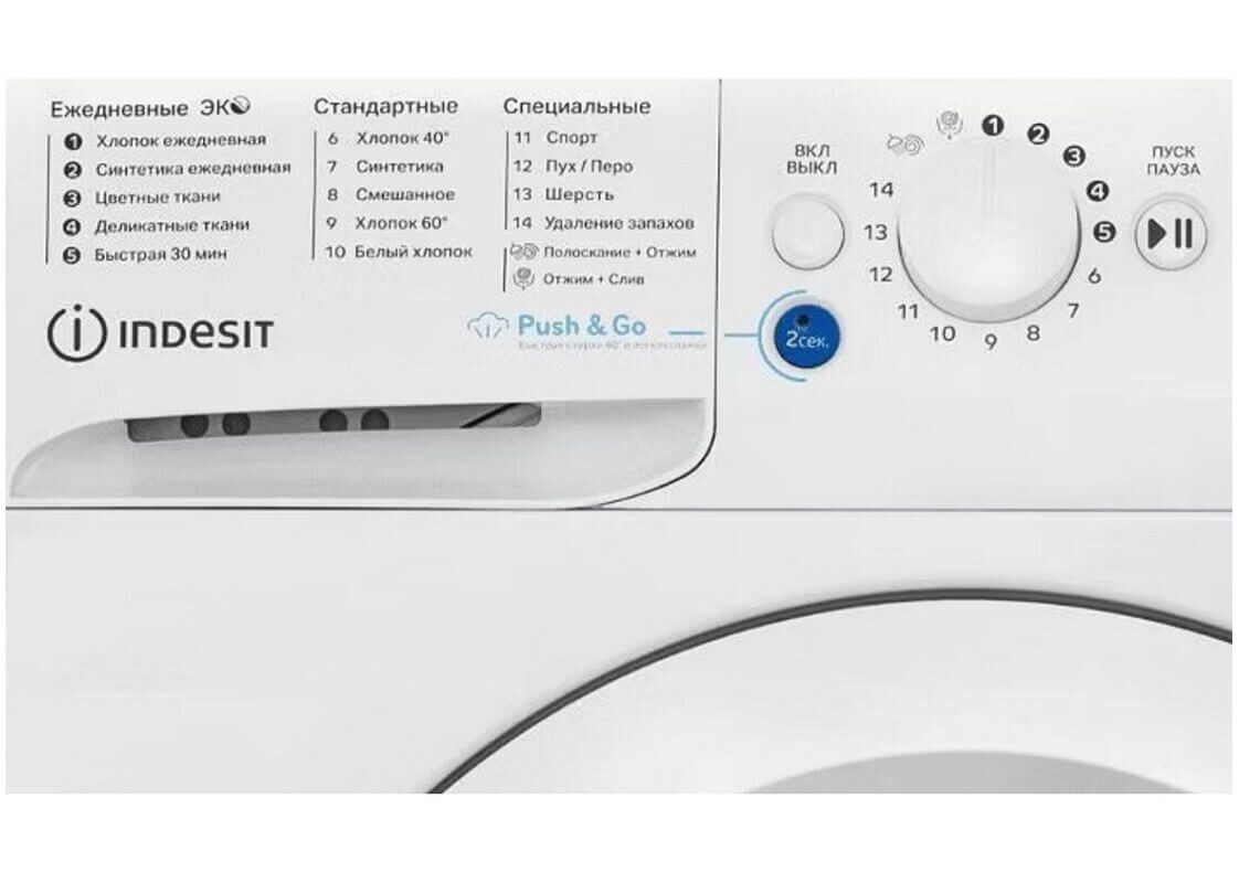 Стиральная машина Indesit BWSA 5109 WWV inverter