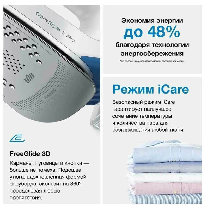 Парогенератор Braun CareStyle 3 IS3157BL