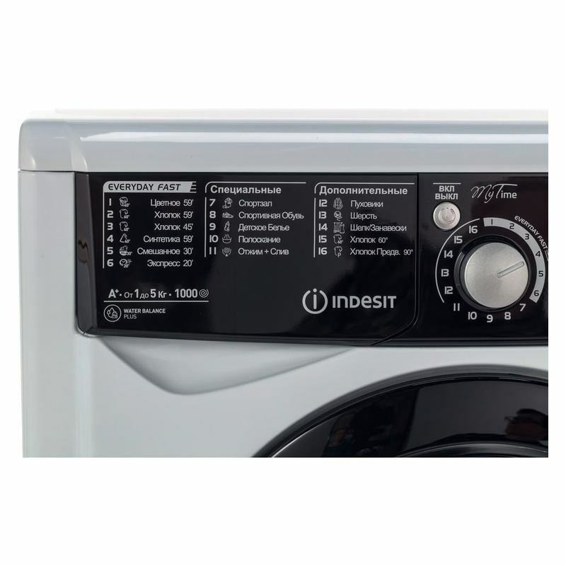 Стиральная машина узкая Indesit EWSD 51031 BK CIS