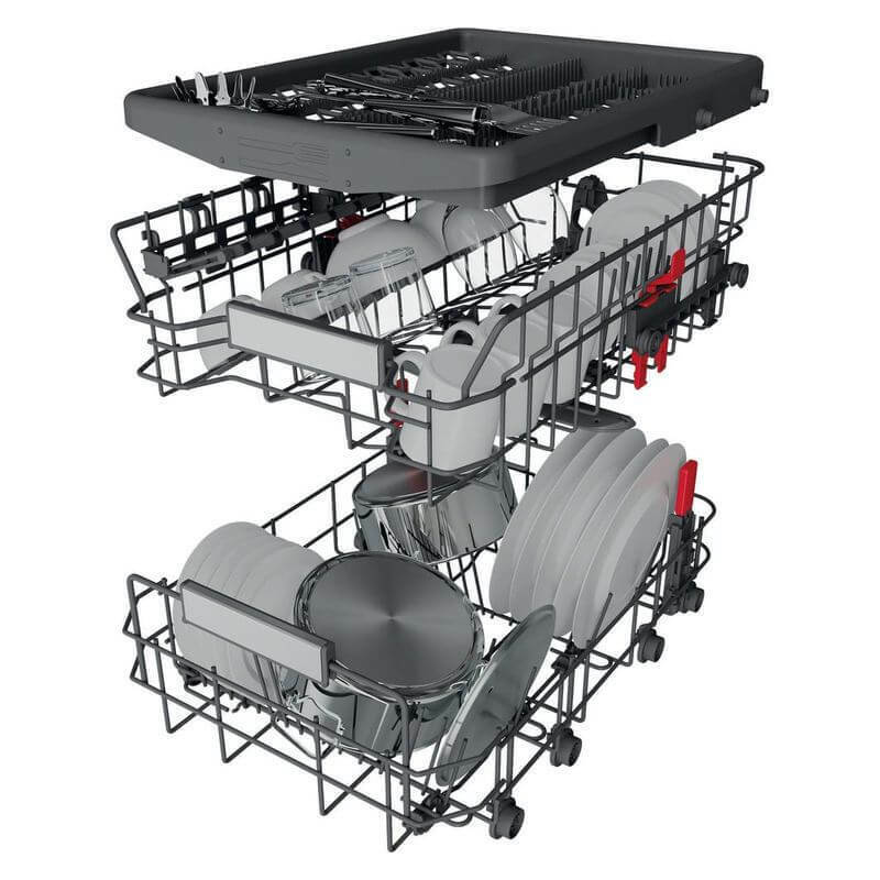 Встраиваемая посудомоечная машина Whirlpool WSIO 3O34 PFE X 45см Нержавеющая сталь