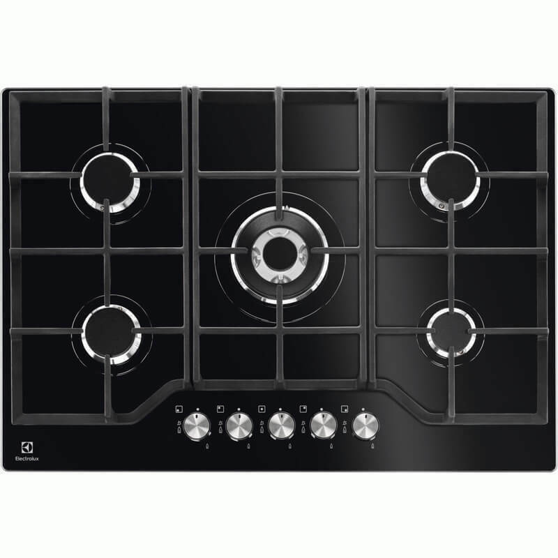 Встраиваемая газовая варочная панель Electrolux GPE373YK 74см Черный