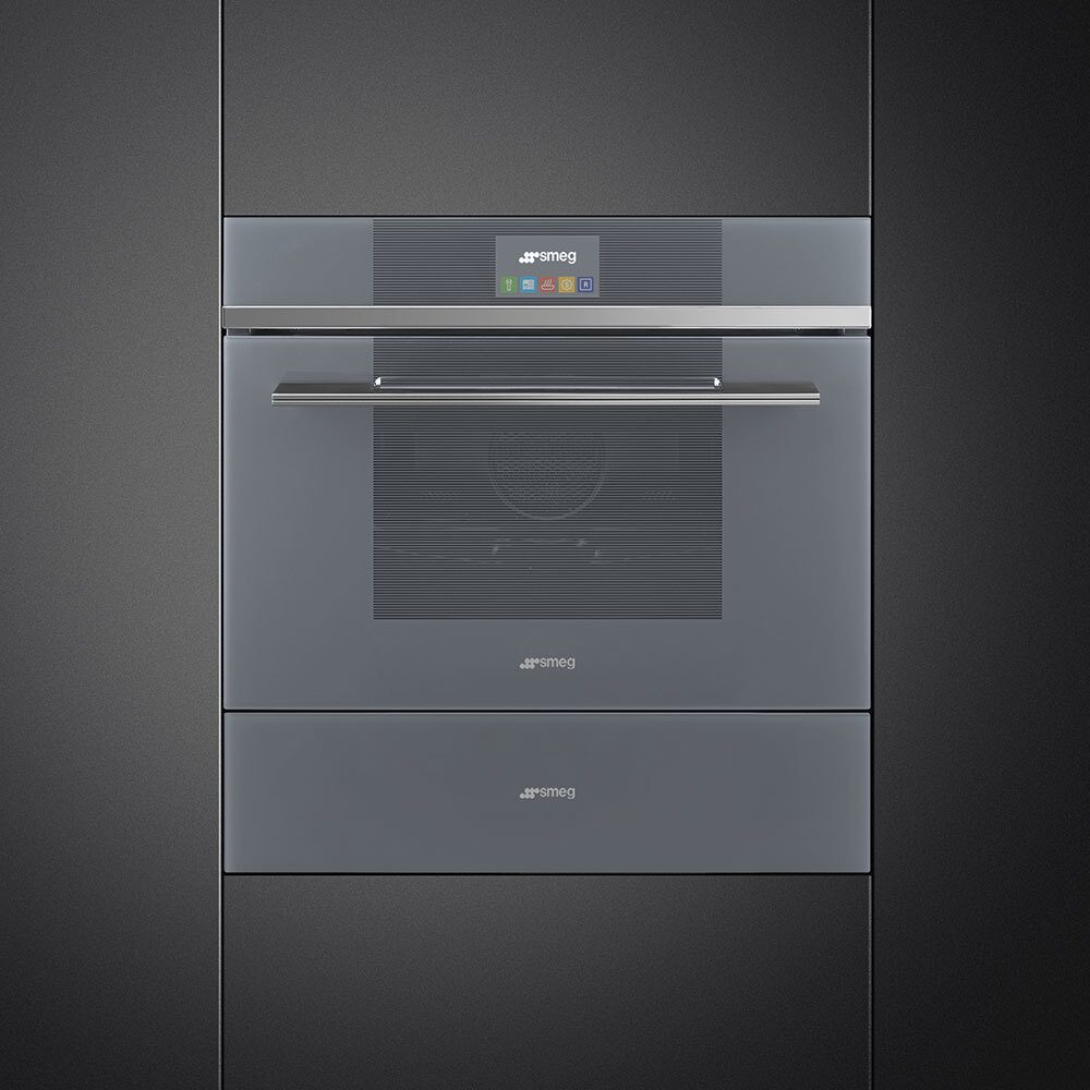 Встраиваемый электрический духовой шкаф пароварка Smeg SF4104VCS