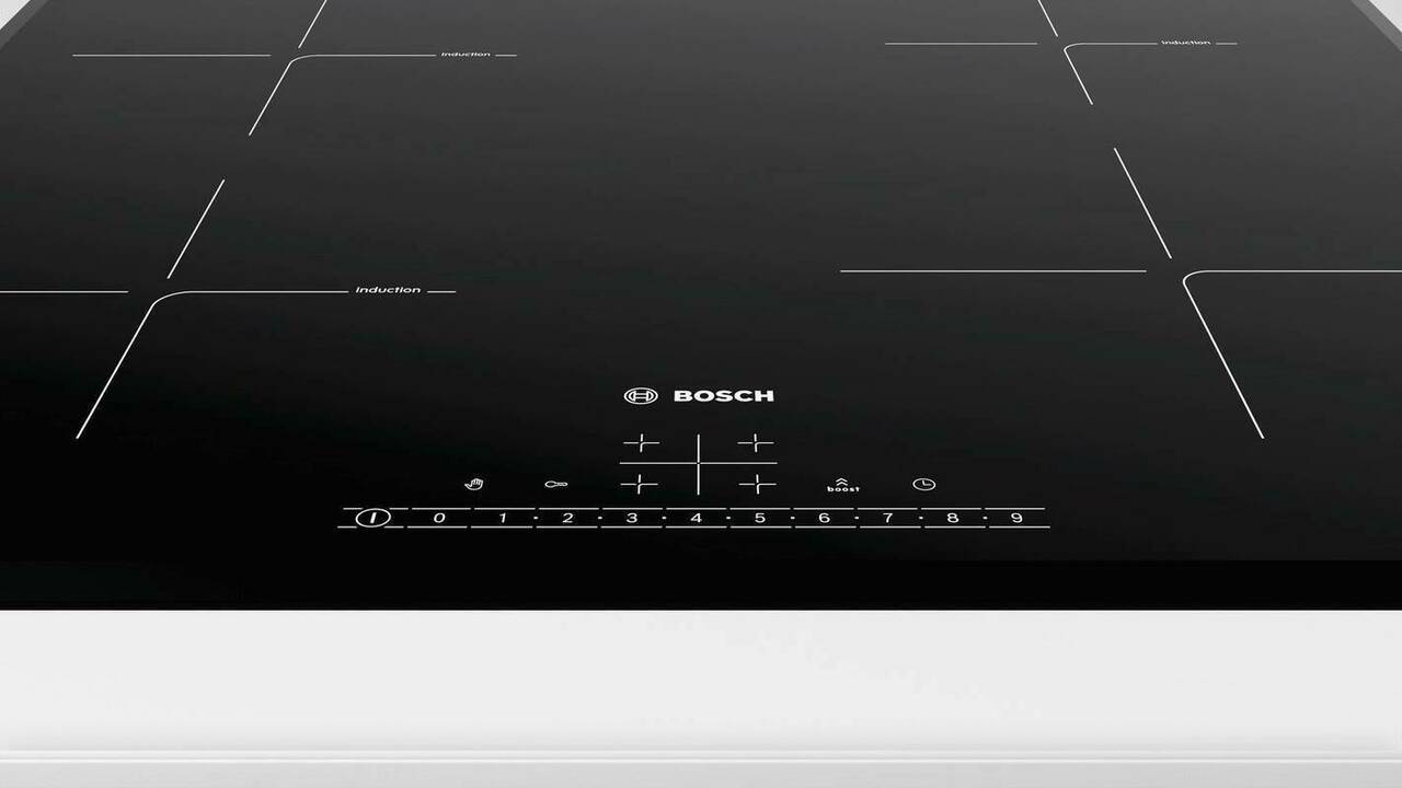 Встраиваемая индукционная варочная панель Bosch PUE651FB5E черный