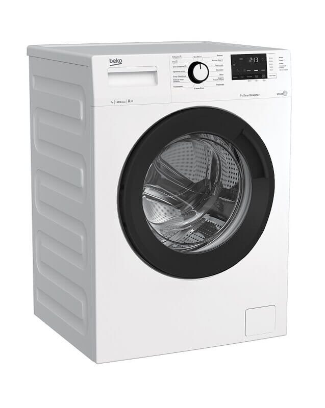 Стиральная машина с паром Beko WSRE7612XAWI белый