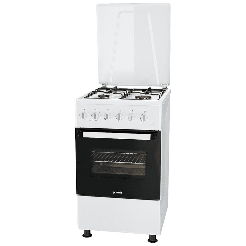 Комбинированная плита Gorenje KNF5110W 50 см белый