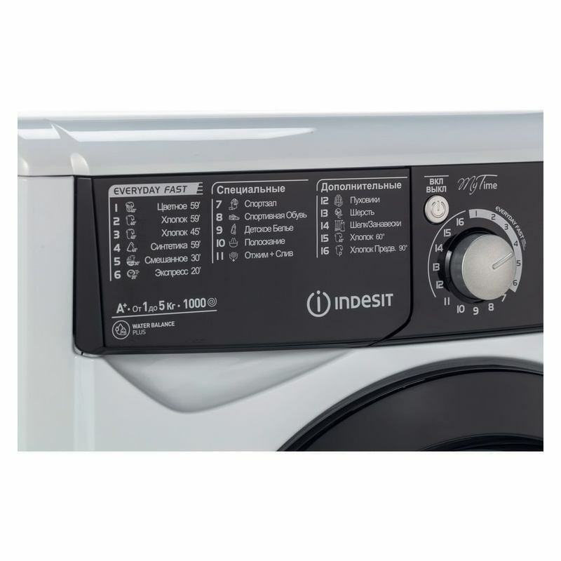 Стиральная машина узкая Indesit EWSD 51031 BK CIS