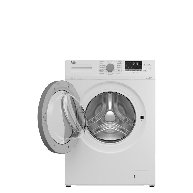Стиральная машина с паром Beko WSRE6H512ZSW 42 см Белый