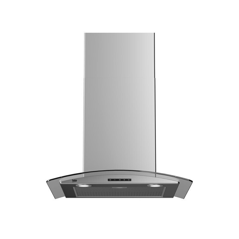 Каминная вытяжка Beko HCG61531X 60 см Нержавеющая сталь + стекло
