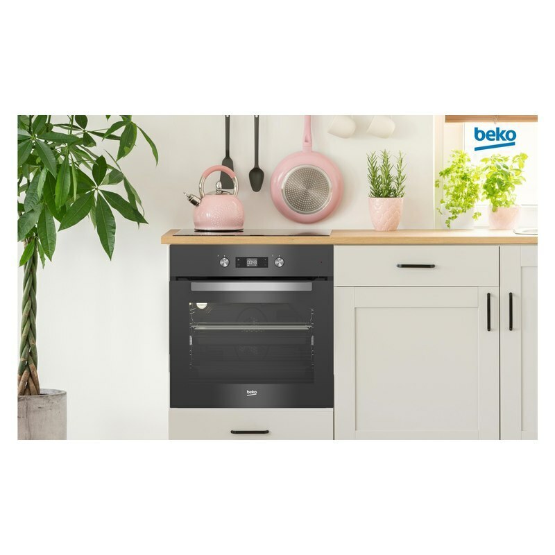 Встраиваемый электрический духовой шкаф Beko BIM24301ZGCS Кристаллический графит