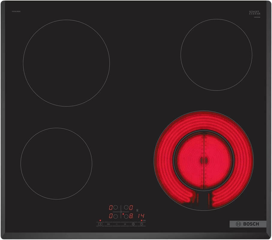 Встраиваемая электрическая варочная панель Bosch PKF651BB2E черный