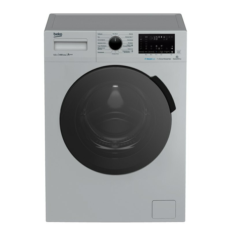 Стиральная машина с паром Beko WSPE6H616S 44 см Серебристый
