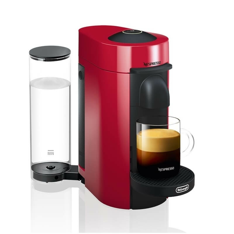 Кофемашина капсульная Delonghi Nespresso ENV150.R Vertuo Plus Вишнево - красный