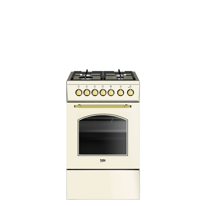 Комбинированная плита Beko FSS52130DCRS 50 см Кремовый