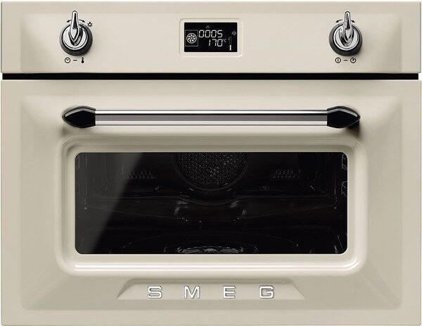 Встраиваемый электрический духовой шкаф пароварка Smeg SF4920VCP1