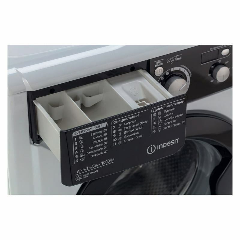 Стиральная машина узкая Indesit EWSD 51031 BK CIS