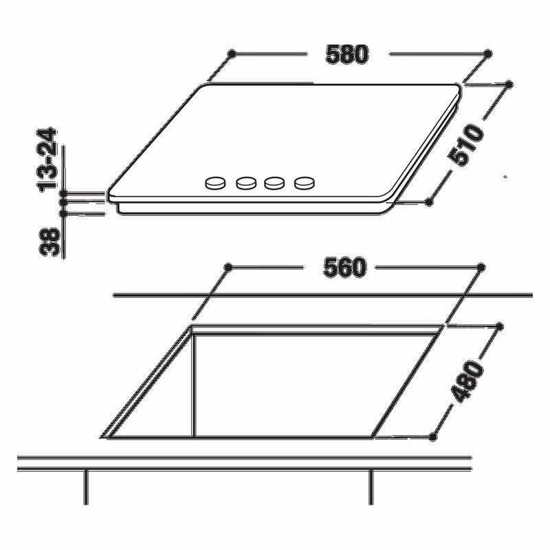 Встраиваемая газовая варочная панель Whirlpool AKR 311/IX Нержавеющая сталь