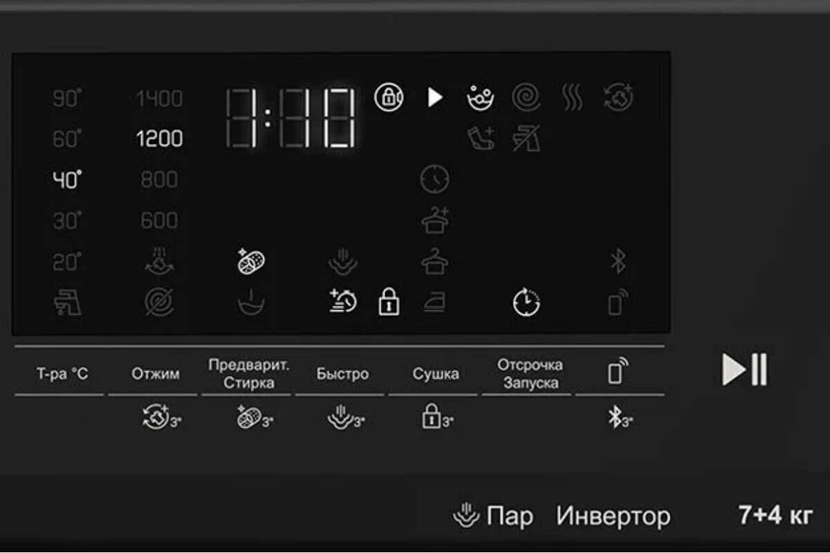 Стиральная машина с сушкой Hotpoint WDS 7448 C7S VBW inverter
