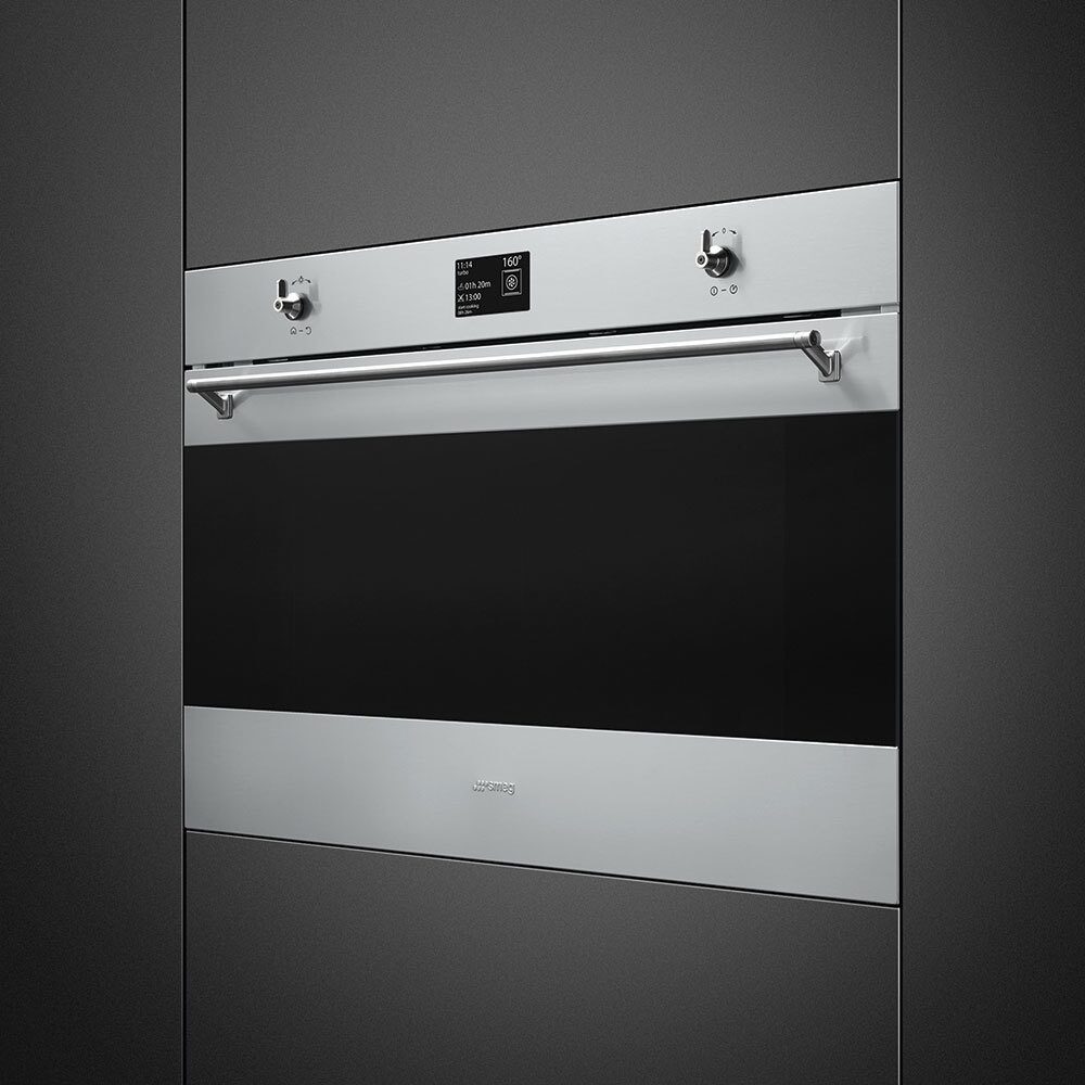 Встраиваемый электрический духовой шкаф Smeg SFP9395X1