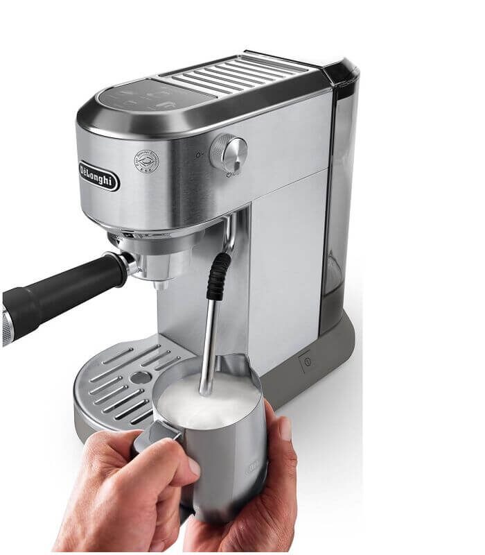 Кофеварка рожковая Delonghi Dedica Duo EC890.M Серебристый