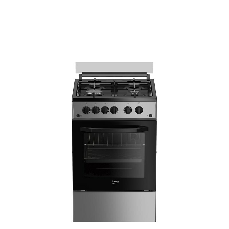 Газовая плита Beko FSGT51138GSS 50 см Серебристый