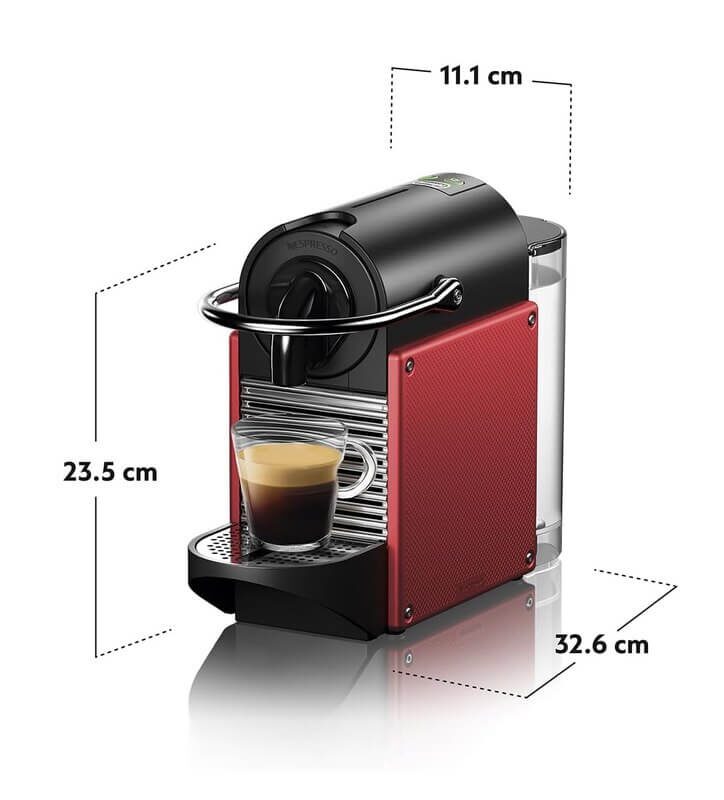 Кофемашина капсульная Delonghi Nespresso Pixie EN124.R Красный